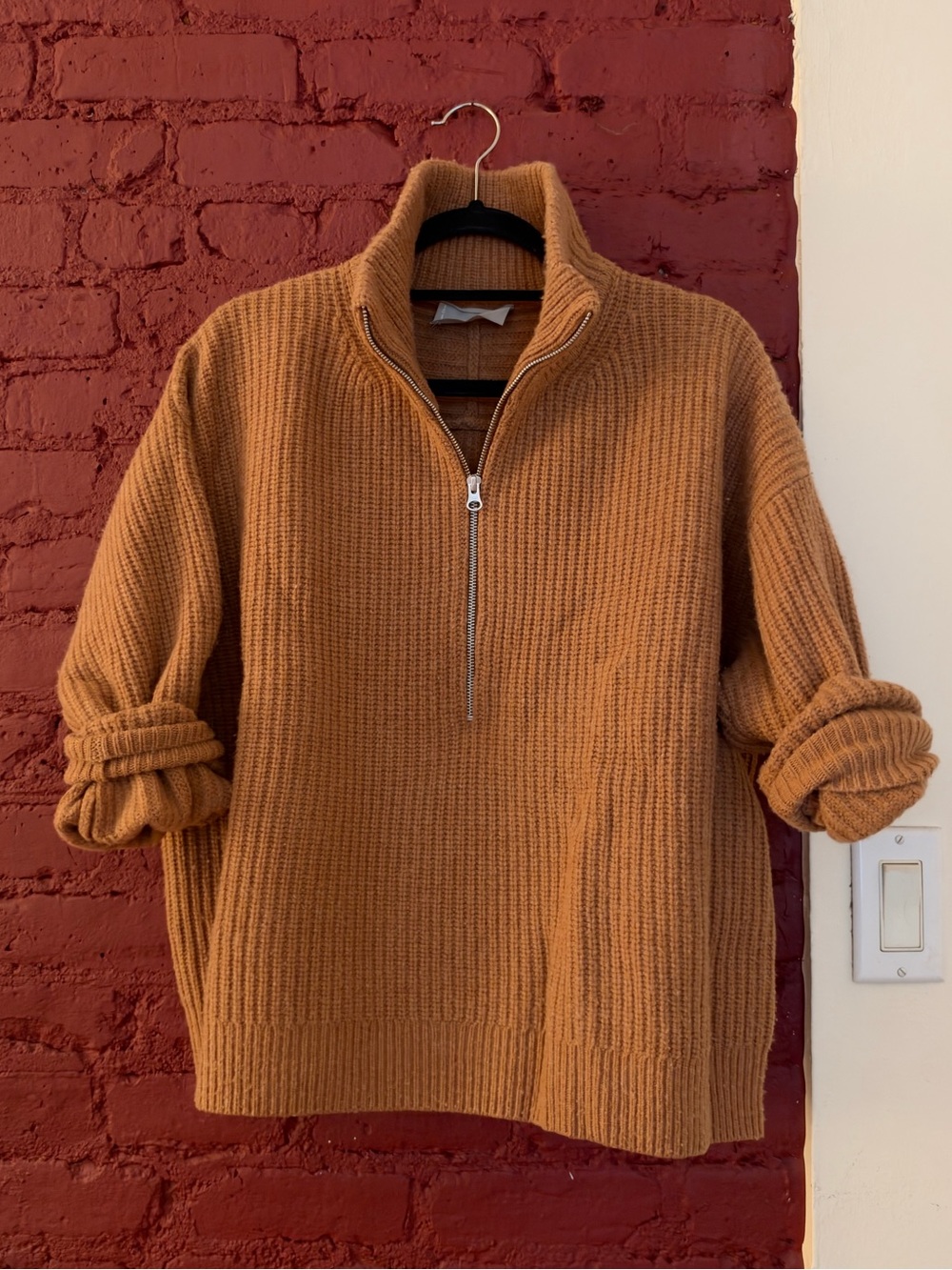 Everlane The Half-Zip Sweater in Luxe Merino